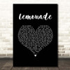 Jeremy Passion, Melissa Polinar & Gabe Bondoc Lemonade Black Heart Song Lyric Print
