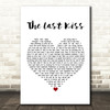 David Cassidy The Last Kiss White Heart Song Lyric Print