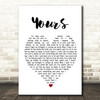 Ella Henderson Yours White Heart Song Lyric Print