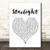 Muse Starlight White Heart Song Lyric Print