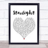 Muse Starlight White Heart Song Lyric Print