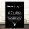 Jim Reeves Anna Marie Black Heart Song Lyric Print