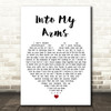 Nick Cave & The Bad Seeds Into My Arms White Heart Song Lyric Print