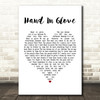 The Smiths Hand In Glove White Heart Song Lyric Print