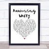Vera Lynn Anniversary Waltz White Heart Song Lyric Print