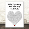 Bob Dylan Lily, Rosemary And The Jack Of Hearts White Heart Song Lyric Print