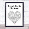 Boney M Brown Girl In The Ring White Heart Song Lyric Print