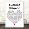Bruce Springsteen Brilliant Disguise White Heart Song Lyric Print