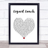 Caro Emerald Liquid Lunch White Heart Song Lyric Print