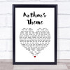 Christopher Cross Arthur's Theme White Heart Song Lyric Print