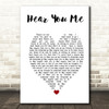 Faith Hill There You'll Be White Heart Song Lyric Print