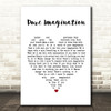 Gene Wilder Pure Imagination White Heart Song Lyric Print