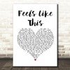 Maisie Peters Feels Like This White Heart Song Lyric Print