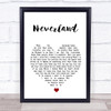 Marillion Neverland White Heart Song Lyric Print