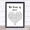 Peter Gabriel The Book of Love White Heart Song Lyric Print