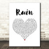 Shawn Mendes Ruin White Heart Song Lyric Print
