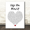 The Stone Roses She Bangs The Drums White Heart Song Lyric Print