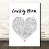 The Verve Lucky Man White Heart Song Lyric Print