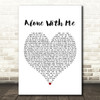 Vance Joy Alone With Me White Heart Song Lyric Print
