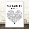 Wolf Alice Don't Delete The Kisses White Heart Song Lyric Print