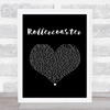 Jonas Brothers Rollercoaster Black Heart Song Lyric Print