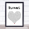 Gabrielle Dreams Heart Song Lyric Quote Print