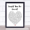 Could You Be Loved Bob Marley Heart Quote Song Lyric Print
