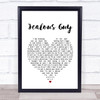 John Lennon Jealous Guy Heart Song Lyric Quote Print