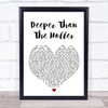 Randy Travis Deeper Than The Holler Heart Song Lyric Quote Print