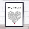 Slipknot Psychosocial Heart Song Lyric Quote Print