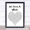 Staind It's Been A While Heart Song Lyric Quote Print