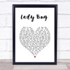 Cody Jinks Lady Bug White Heart Song Lyric Print