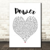 James Morrison Power White Heart Song Lyric Print