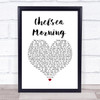 Joni Mitchell Chelsea Morning White Heart Song Lyric Print