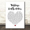 Pearl Jam Yellow Ledbetter White Heart Song Lyric Print