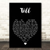 Angels Till Black Heart Song Lyric Print