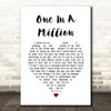 Conway Twitty One In A Million White Heart Song Lyric Music Art Print