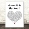 Deee-Lite Groove Is In the Heart White Heart Song Lyric Music Art Print