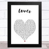 Alter Bridge Lover White Heart Song Lyric Music Art Print