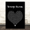 Katy Perry Teenage Dream Black Heart Song Lyric Print