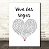 Elvis Presley Viva Las Vegas White Heart Song Lyric Music Art Print