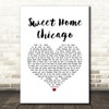 Eric Clapton Sweet Home Chicago White Heart Song Lyric Music Art Print
