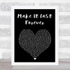 Keith Sweat Make It Last Forever Black Heart Song Lyric Print