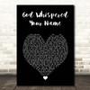 Keith Urban God Whispered Your Name Black Heart Song Lyric Print