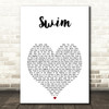 Jack's Mannequin Swim White Heart Song Lyric Music Art Print