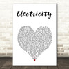 James Veck-Gilodi Electricity White Heart Song Lyric Music Art Print