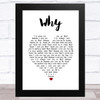 Anthony Newley Why White Heart Song Lyric Music Art Print
