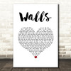 Kings Of Leon Walls White Heart Song Lyric Music Art Print