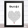 Lamb Gorecki White Heart Song Lyric Music Art Print