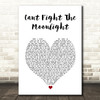LeAnn Rimes Cant Fight The Moonlight White Heart Song Lyric Music Art Print